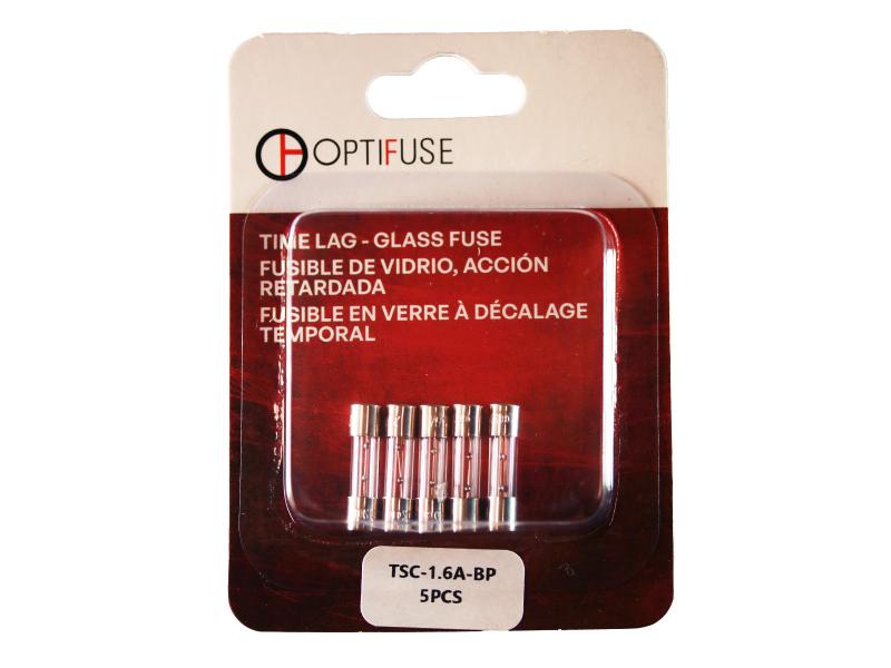 TSC 5x20mm Glass Fuse, UL/CSA Time-Lag for Surge-Tolerant Circuits